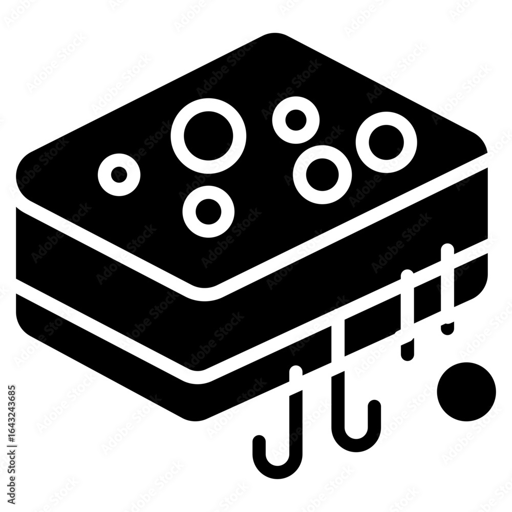 Poster sponge icon vector image. can be used for spa.
