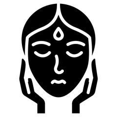 Facial Treatment icon vector image. Can be used for Spa.