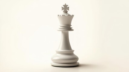 White chess queen figure