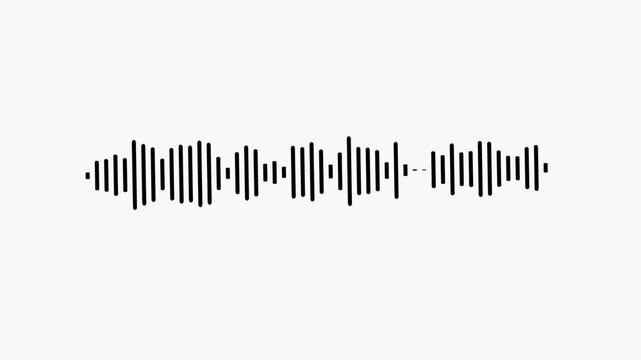 audio waves rhythm isolated on black background. white line audio wave visualization voice record,
line audio wave visualization transparent background, Sound Wave Animated In White Background.