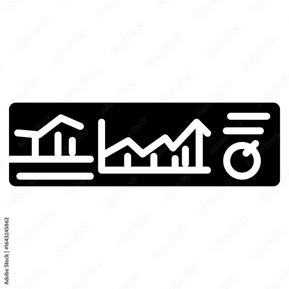 Poster analysis diagram icon vector image. can be used for web marketing.