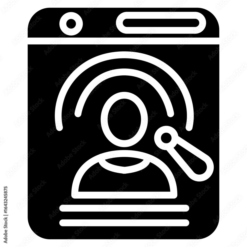 Poster page optimization icon vector image. can be used for web marketing.