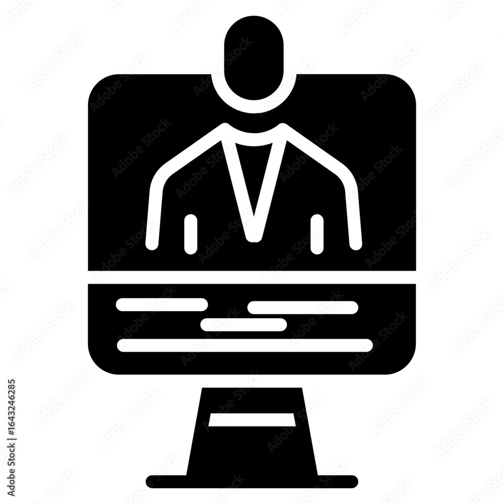 Poster monitoring analytics icon vector image. can be used for online marketing.