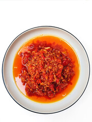 Close-Up of Sambal Geprek, a Popular Side Dish