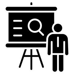 Presentation icon vector image. Can be used for Online Marketing.