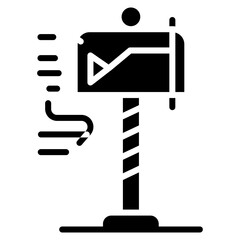 Post Sign icon vector image. Can be used for Online Marketing.