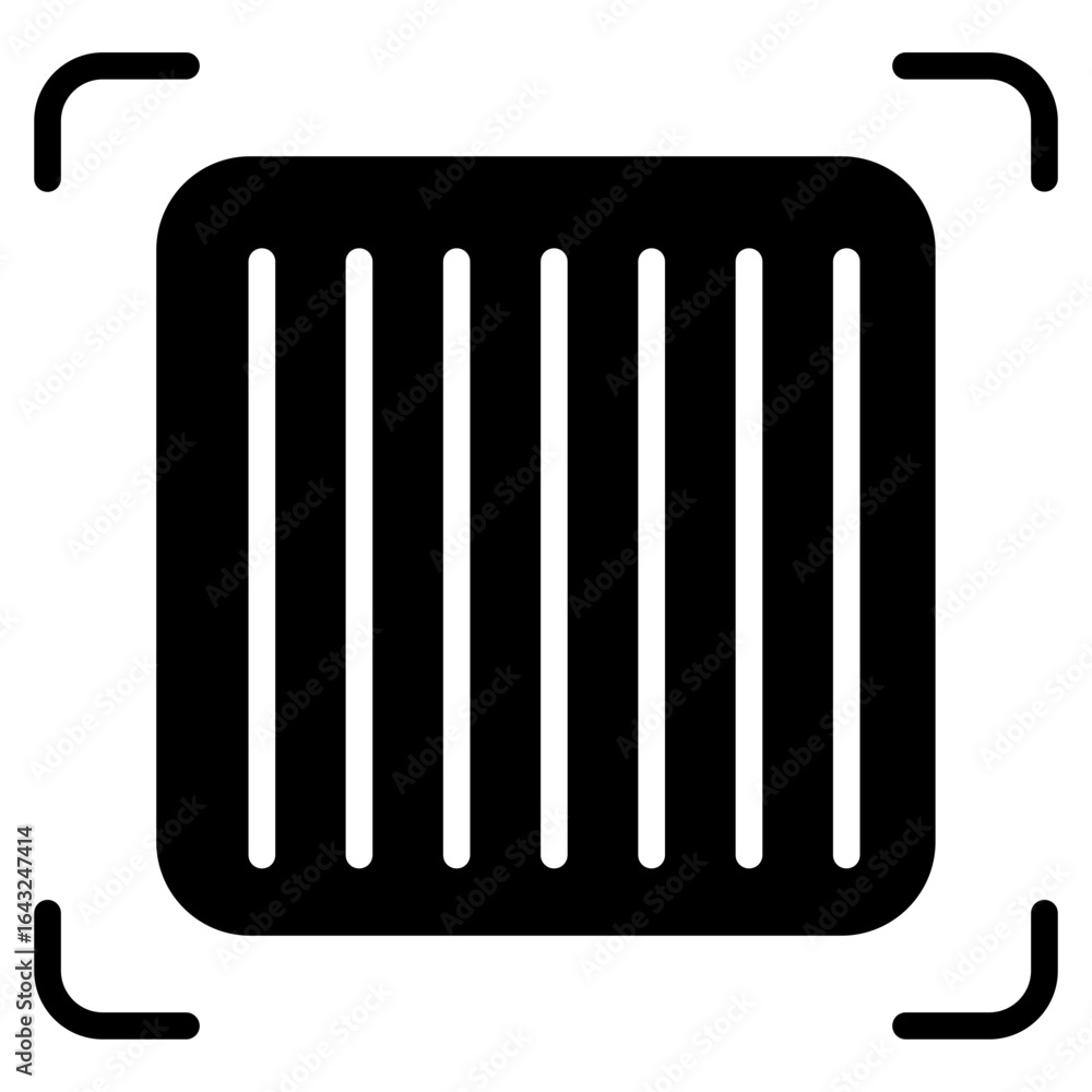 Poster barcode icon vector image. can be used for shopping and ecommerce.