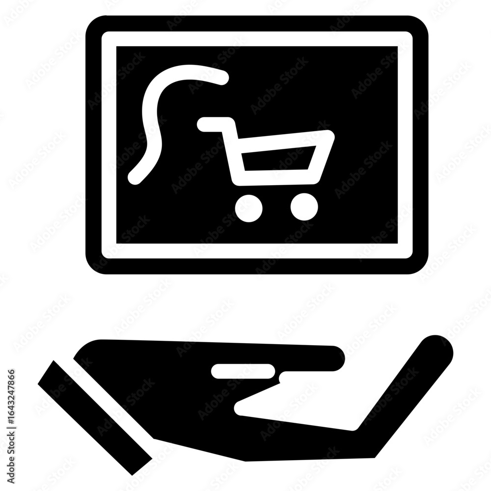 Poster checkout icon vector image. can be used for shopping and ecommerce.
