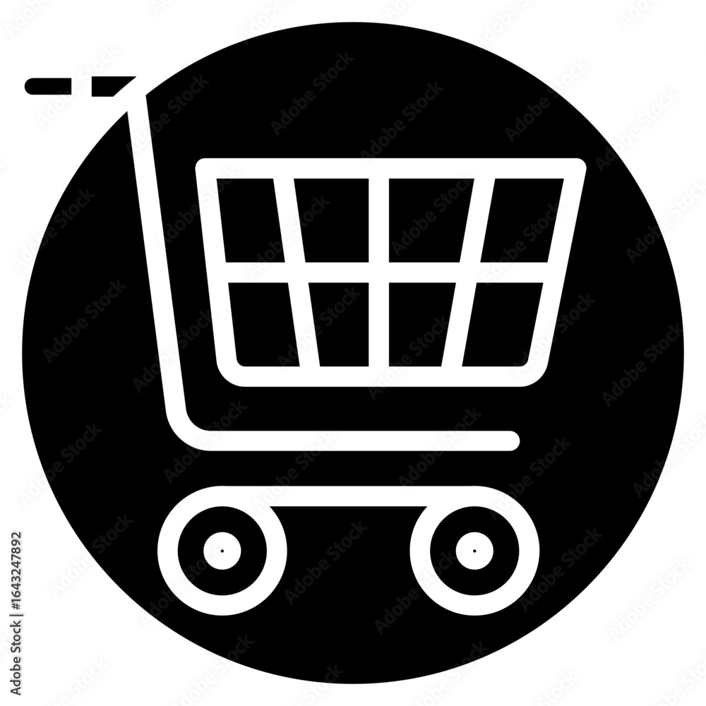 Poster clear cart icon vector image. can be used for shopping and ecommerce.