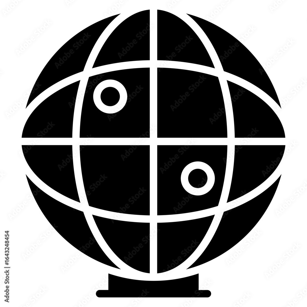 Aufkleber global communication icon vector image. can be used for seo and web.