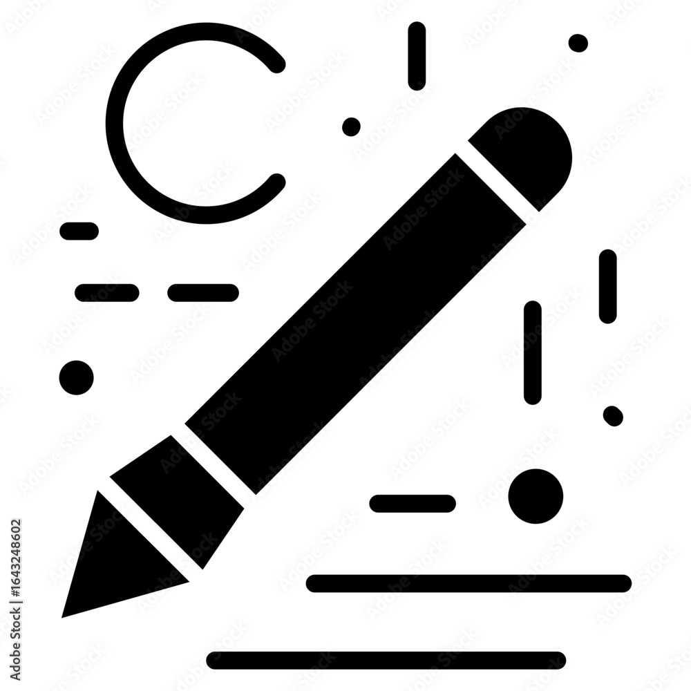 Poster typography icon vector image. can be used for seo and web.