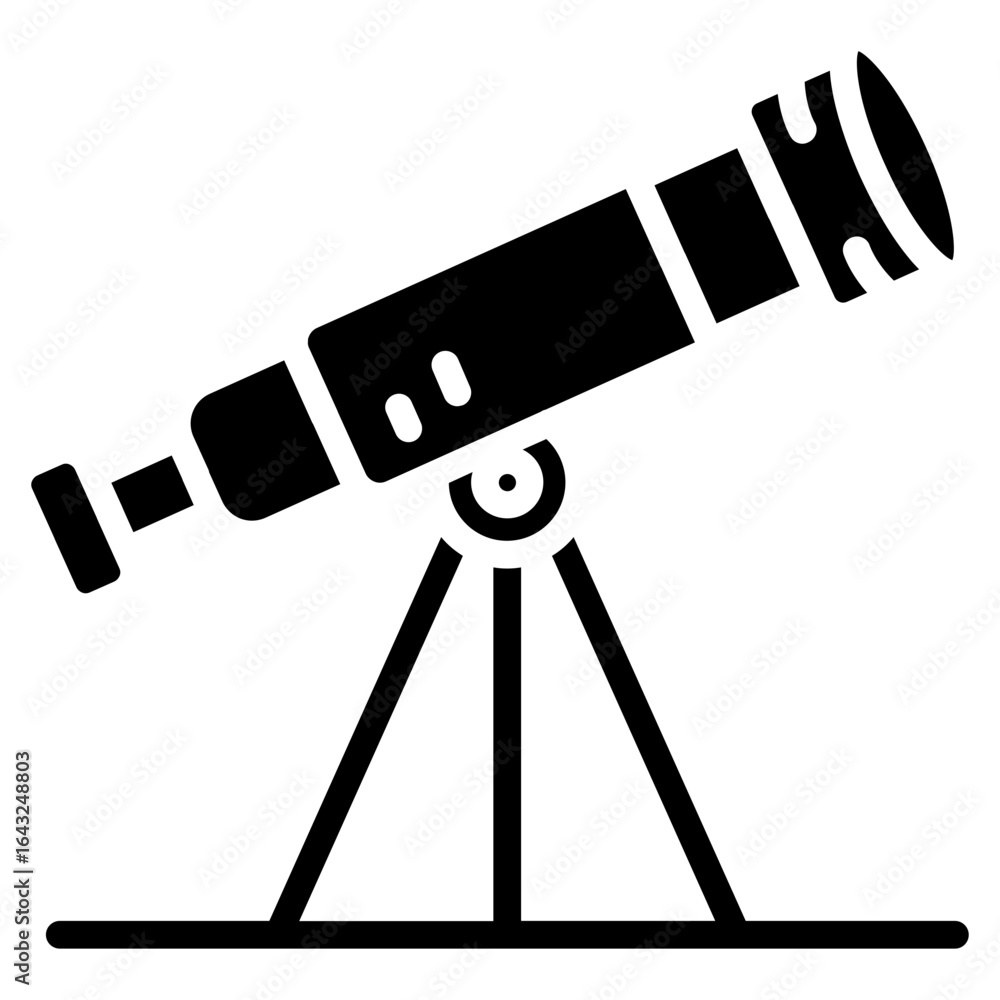 Poster telescope icon vector image. can be used for seo and web.