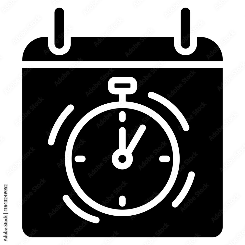 Poster deadline icon vector image. can be used for project management.