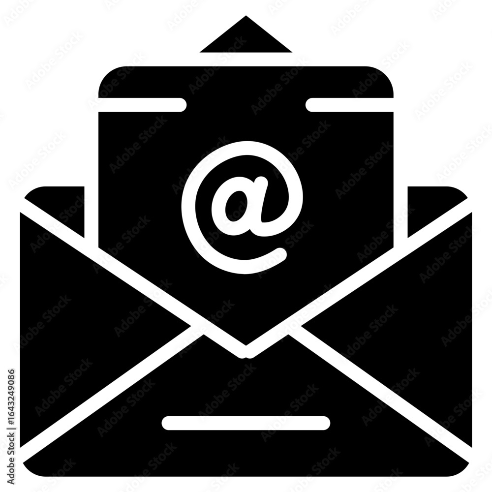 Aufkleber email notification icon vector image. can be used for project management.