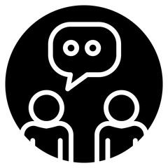 Conversation icon vector image. Can be used for Project Management.