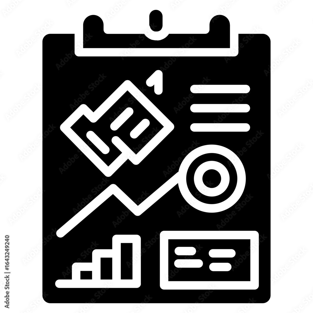 Poster project implementation icon vector image. can be used for project management.