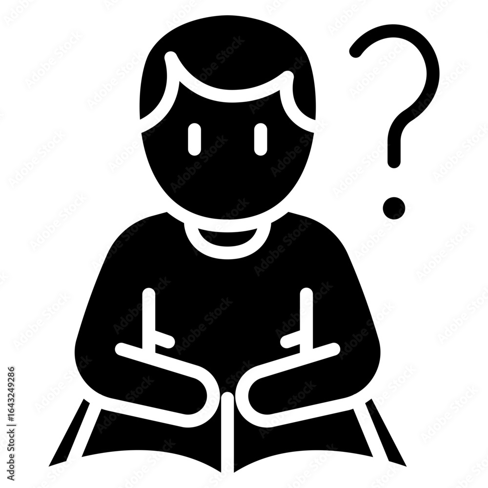 Poster questions icon vector image. can be used for project management.