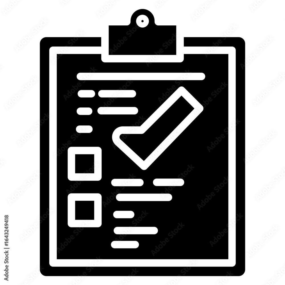 Poster complted tasks icon vector image. can be used for project management.