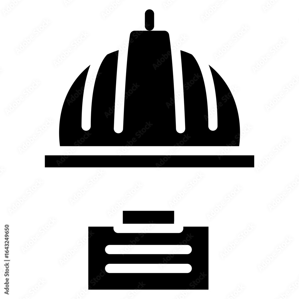 Poster construction project icon vector image. can be used for project management.