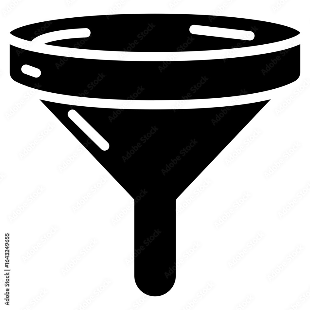 Poster funnel icon vector image. can be used for project management.