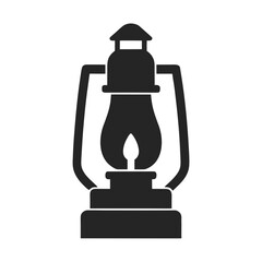 Candle Glow vector silhouette illustration isolated on white background