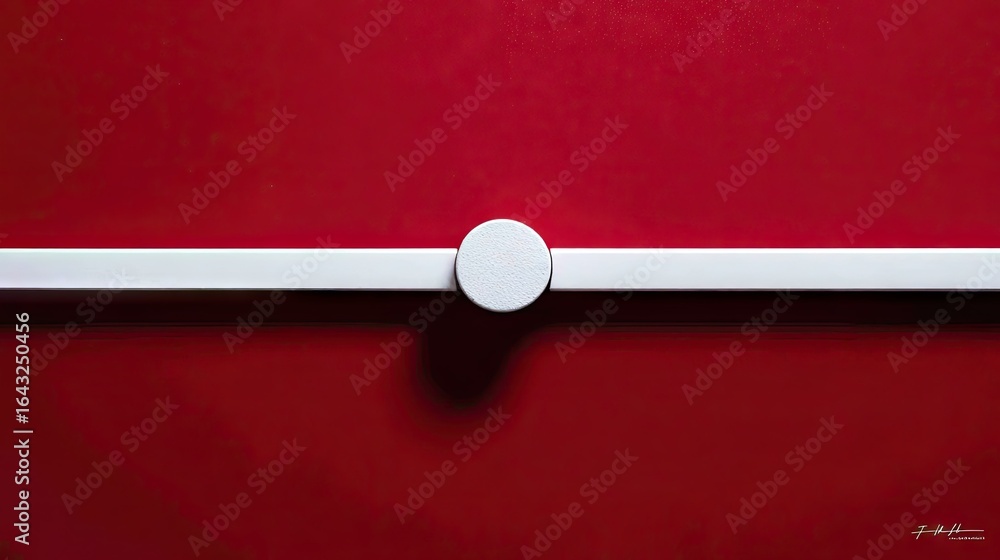 Poster abstract geometric design with a contrasting color scheme.