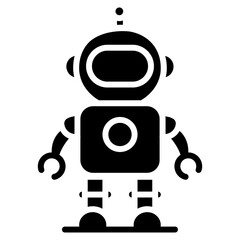 Fototapeta premium Nanobot icon vector image. Can be used for Science Fiction.