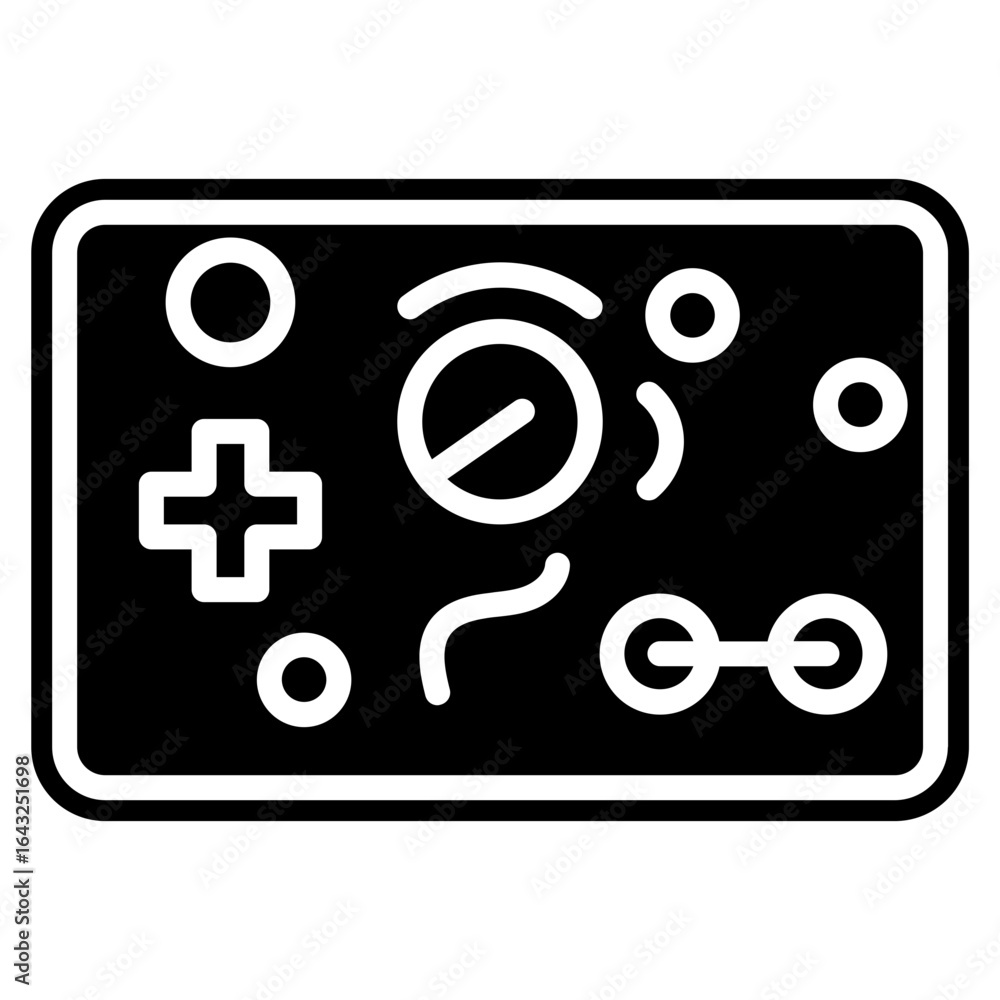 Poster space control panel icon vector image. can be used for science fiction.