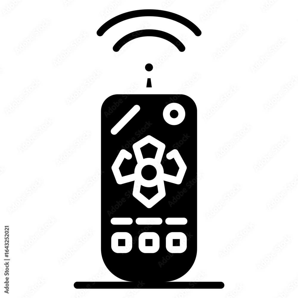 Poster remote control icon vector image. can be used for science fiction.