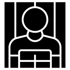 Prisoner icon vector image. Can be used for Prison.