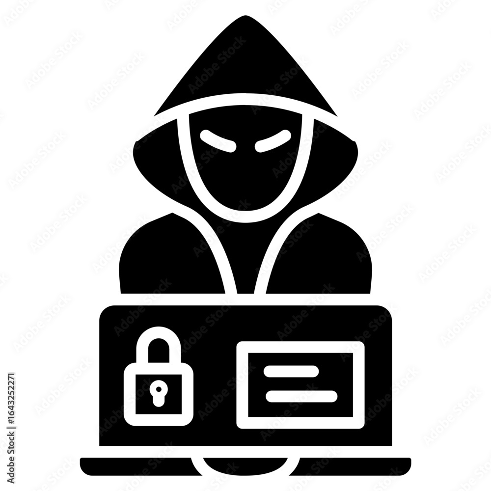 Poster hacking icon vector image. can be used for prison.