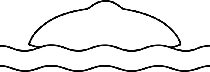vector illustration of an apple with water