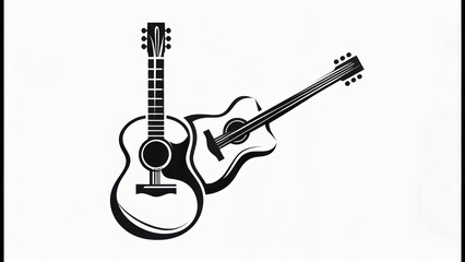 Fototapeta premium Two acoustic guitars