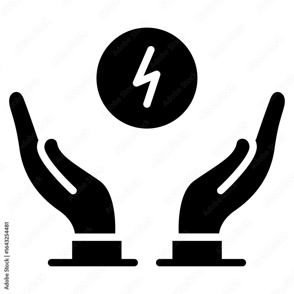 Poster power source icon vector image. can be used for electric circuits.