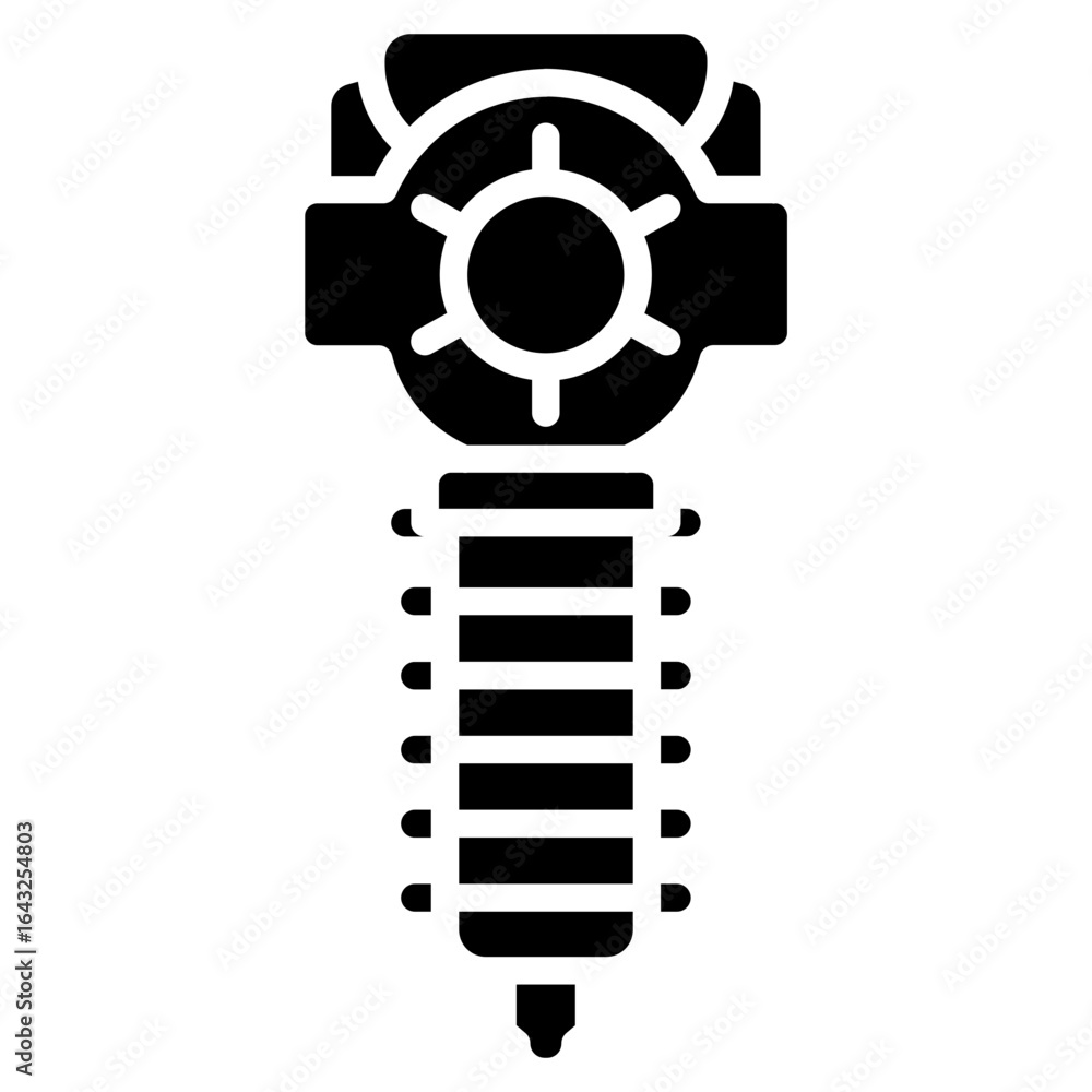 Poster motor icon vector image. can be used for electric circuits.