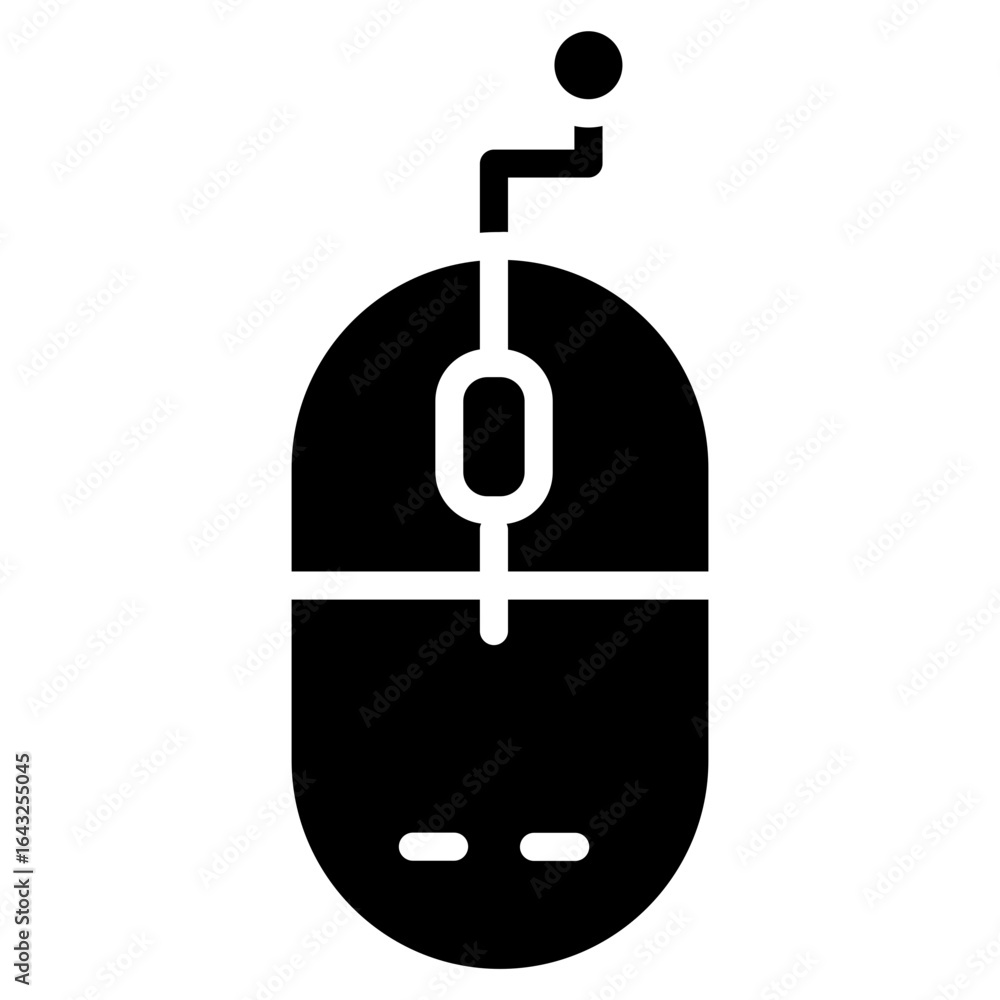 Poster mouse icon vector image. can be used for electric circuits.