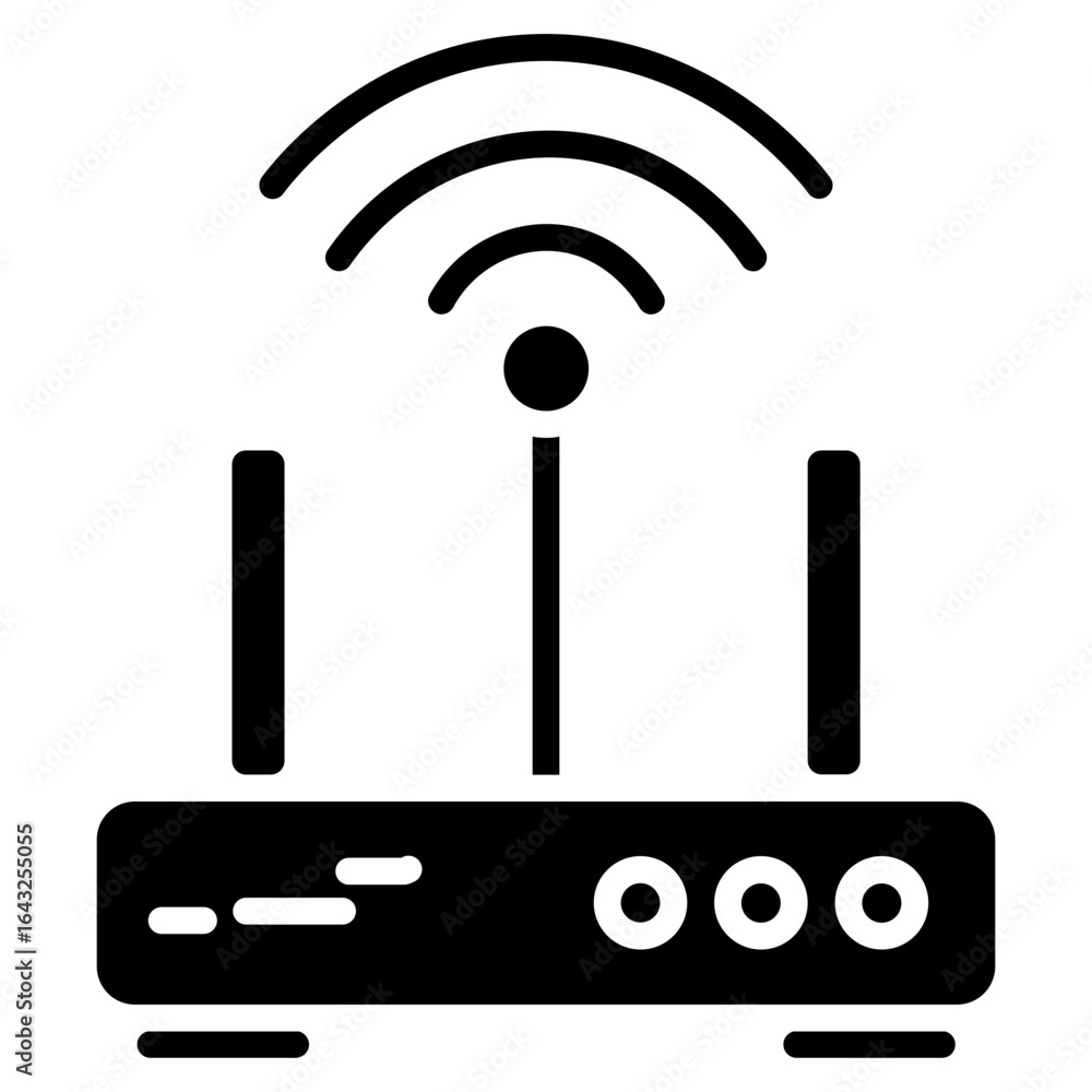 Poster wifi router icon vector image. can be used for electric circuits.