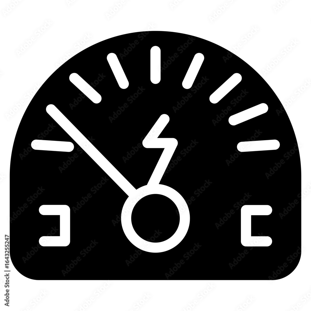 Poster ammeter icon vector image. can be used for electric circuits.