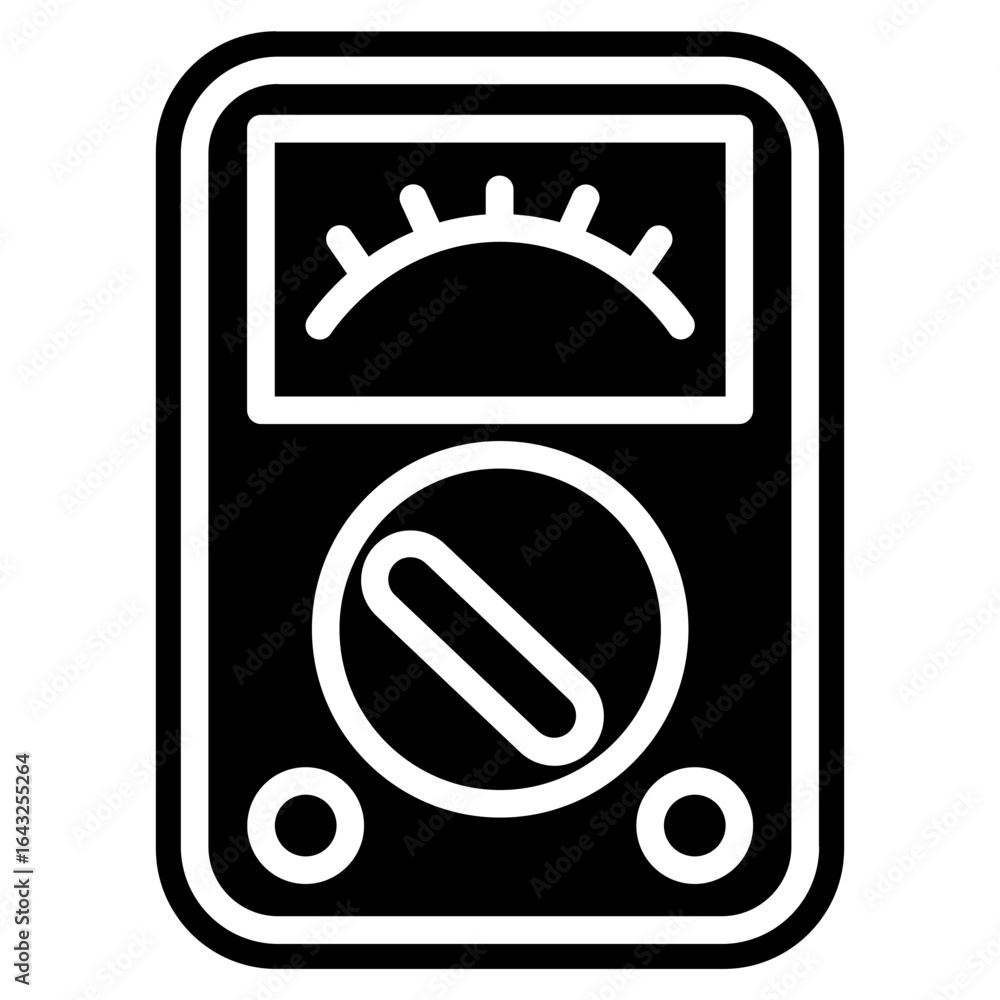 Poster multimeter icon vector image. can be used for electric circuits.