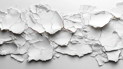 Abstract white textured background with cracks.