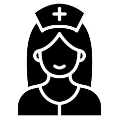 Nurse icon vector image. Can be used for Women.