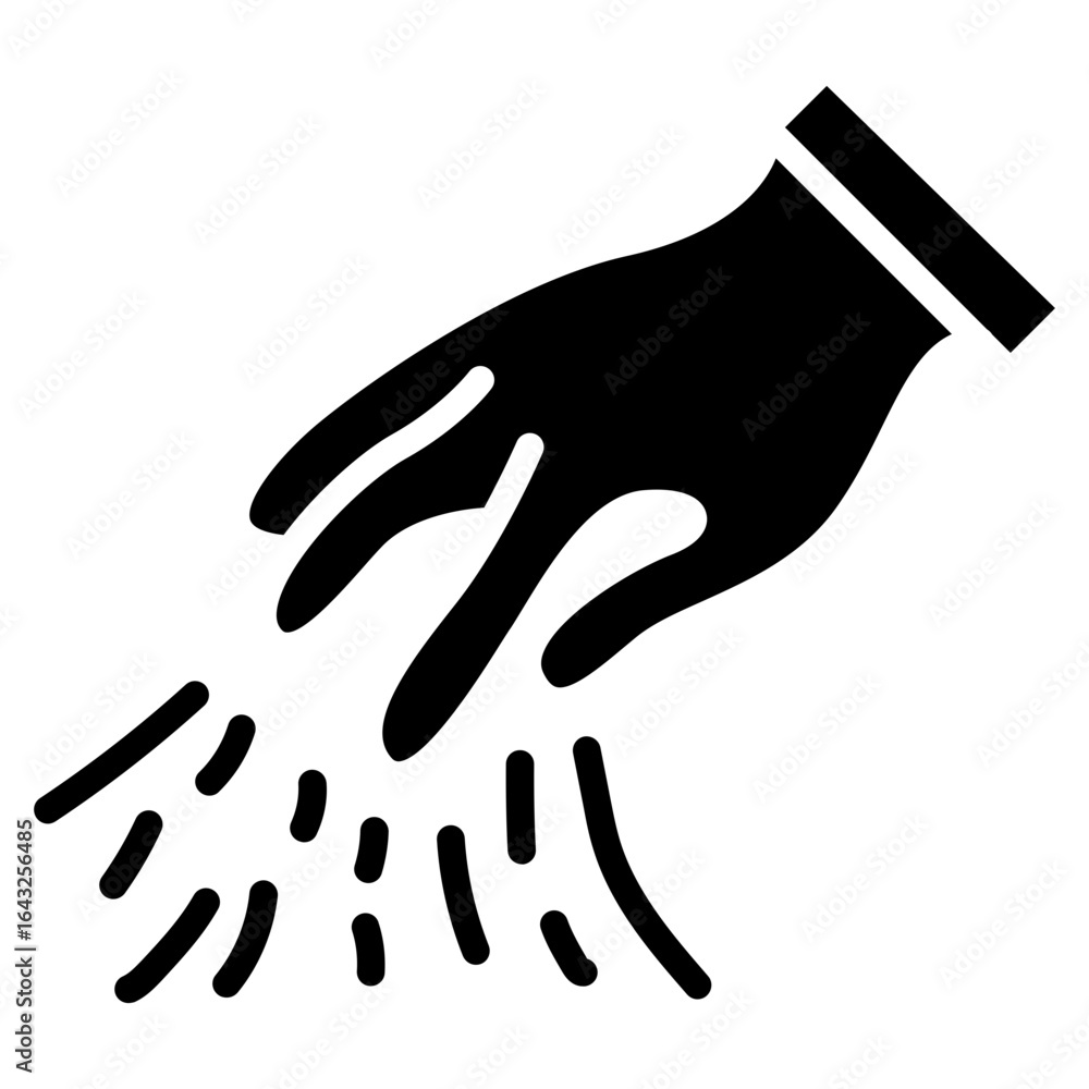Poster dusting icon vector image. can be used for cleaning and dusting.