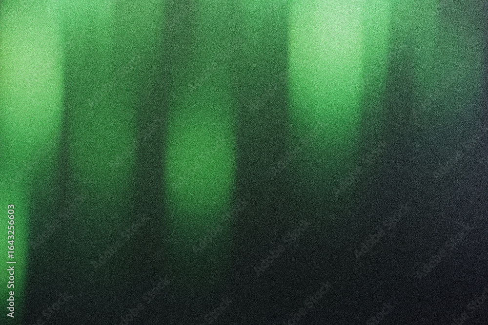 Poster green black gradient background with noise texture