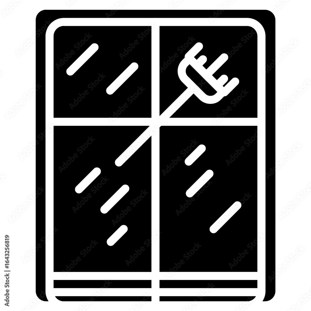 Poster Cleaning Windows icon vector image. Can be used for Cleaning and Dusting.