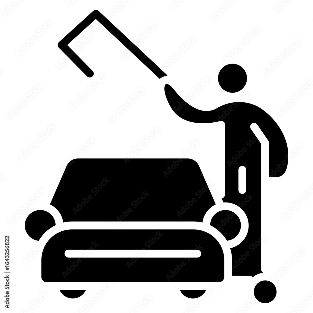 Poster cleaning curtains icon vector image. can be used for cleaning and dusting.
