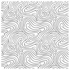 Abstract Wavy Line Pattern – Modern Black and White Minimal Design. AI generator