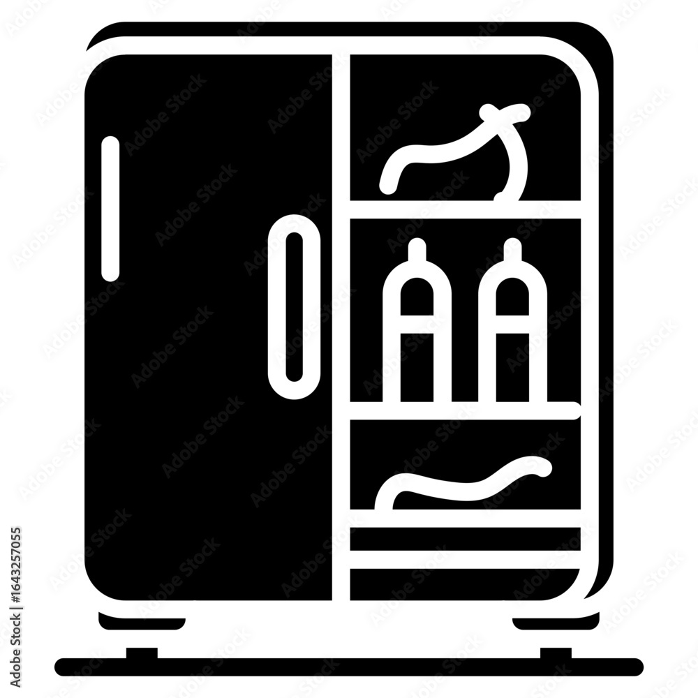 Poster cleaning freezer icon vector image. can be used for cleaning and dusting.