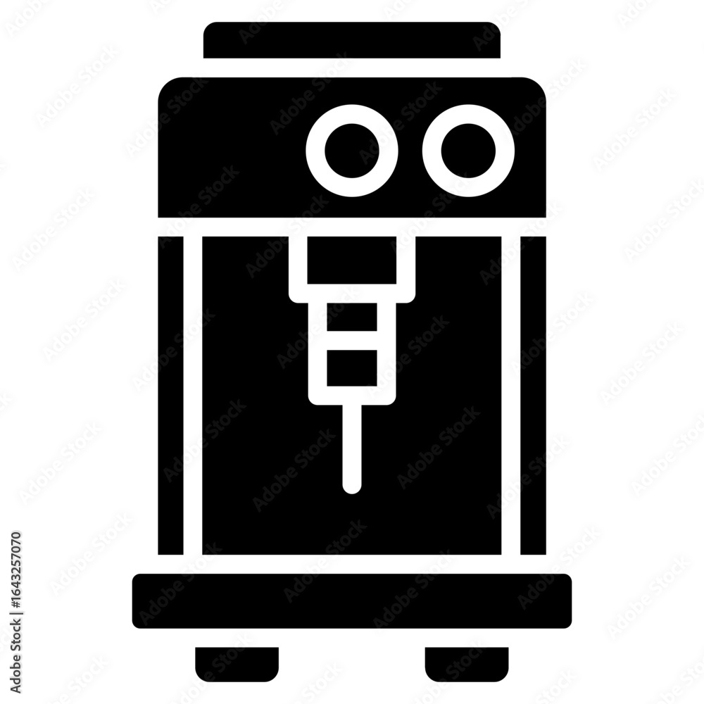 Poster cleaning coffee maker icon vector image. can be used for cleaning and dusting.