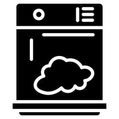Cleaning Dishwasher icon vector image. Can be used for Cleaning and Dusting.