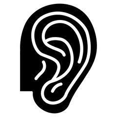 Ear Canal icon vector image. Can be used for Human Anatomy.